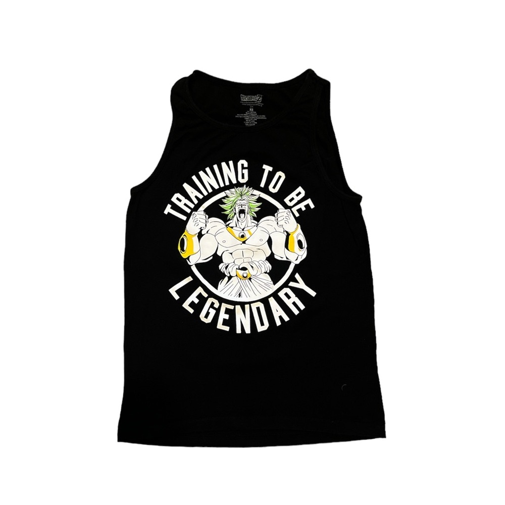 Dragon Ball Z (BROLY GREEN HAIR SUPER SAIYAN), black tank top